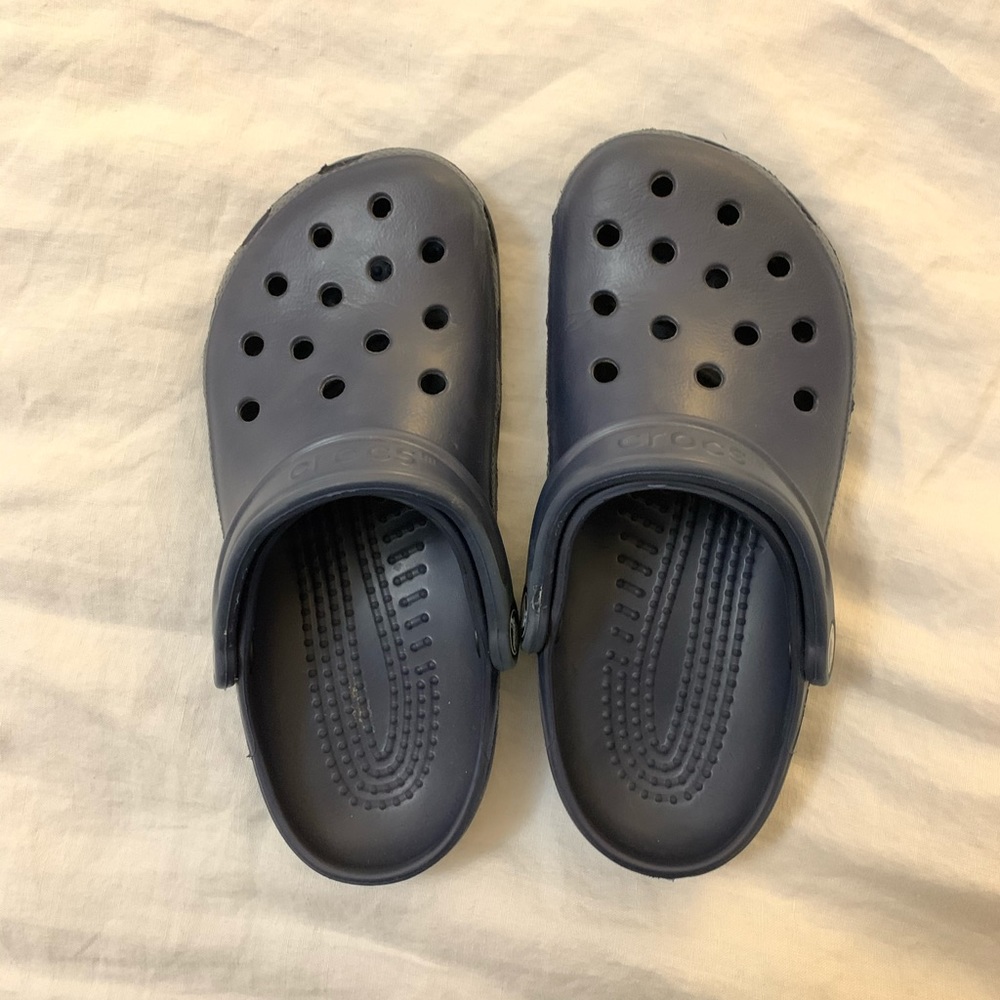 Navy Crocs
